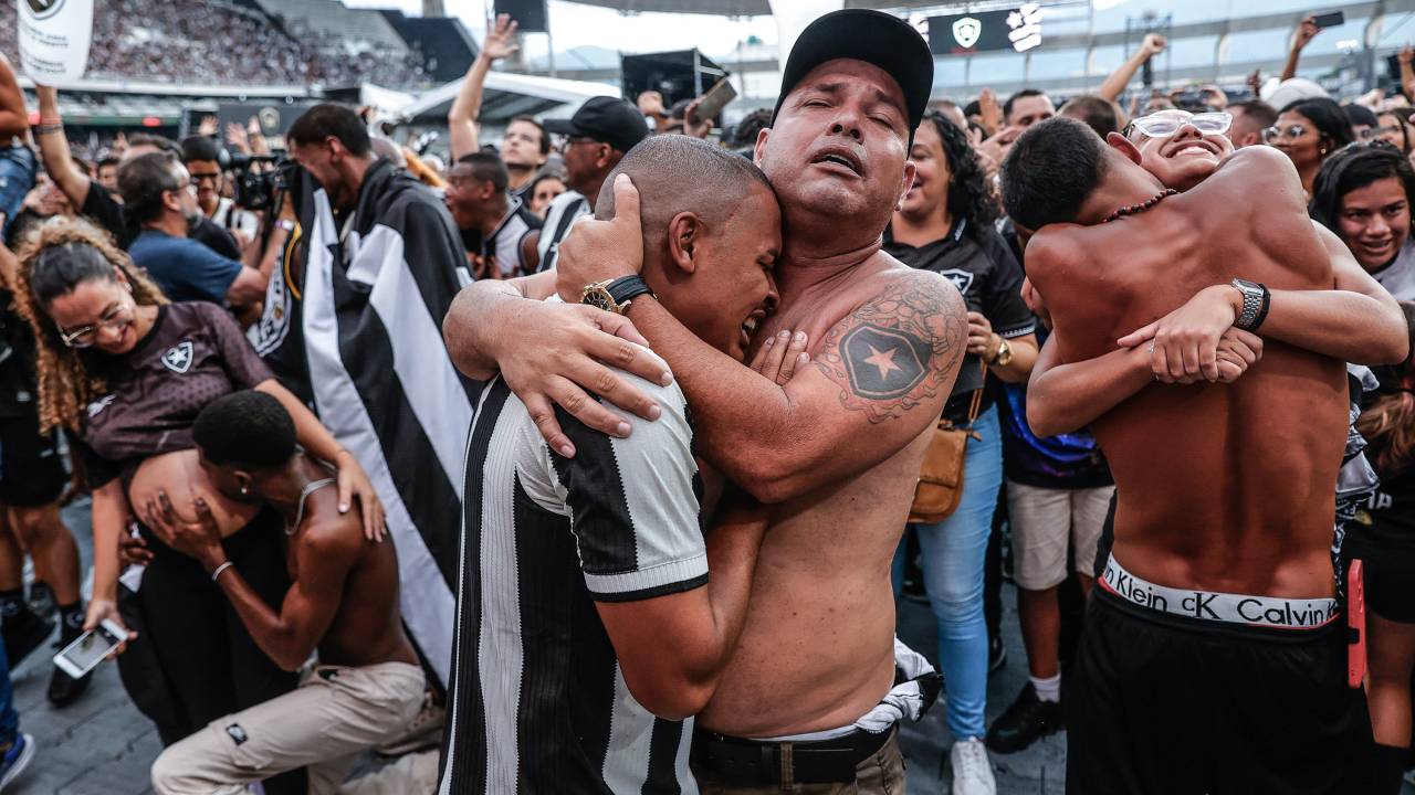 Torcedores comemoram a Libertadores 2024