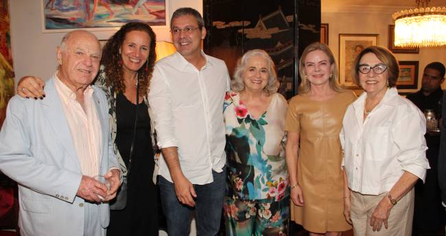 Francis Bogossian, Jandira Feghali, Lindbergh Farias, Hildegard Angel, Gleisi Hoffmann e Ana Maria Farias