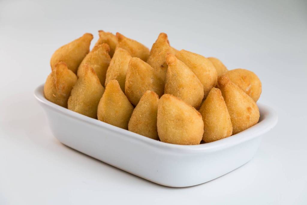 Coxinha do Geneal Coxinha do Geneal: salgadinho é vendido no Quiosque do Baixo Bebê