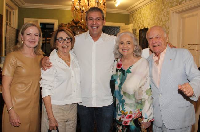 Gleisi Hoffmann, Ana Maria e Lindbergh Farias, Hildegard Angel e Francis Bogossian