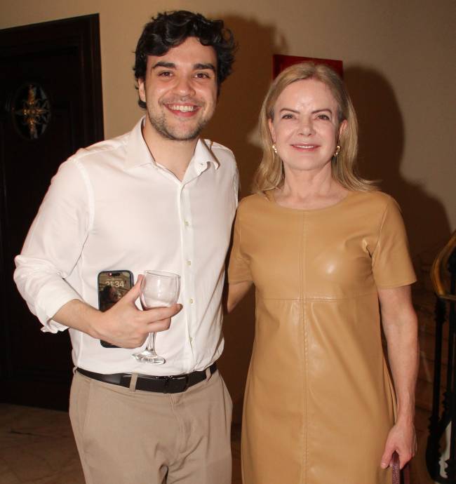 Henrique Attuch e Gleisi Hoffmann