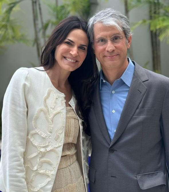 O casal Bel e José Roberto de Castro Neves