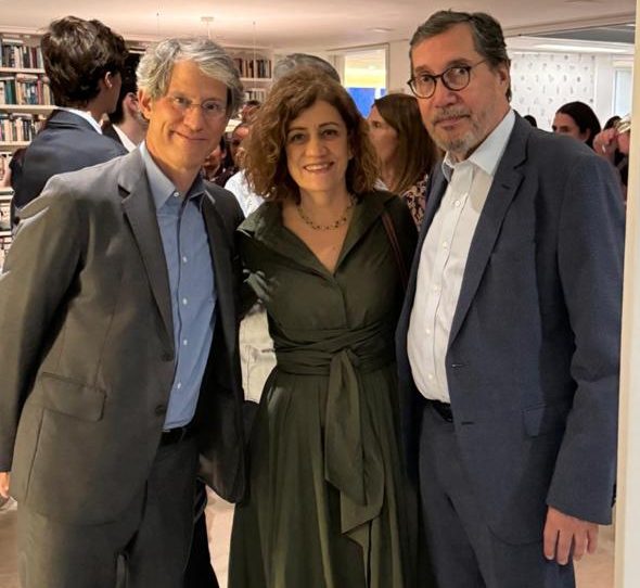 José Roberto de Castro Neves, Miriam Leitão e Merval Pereira
