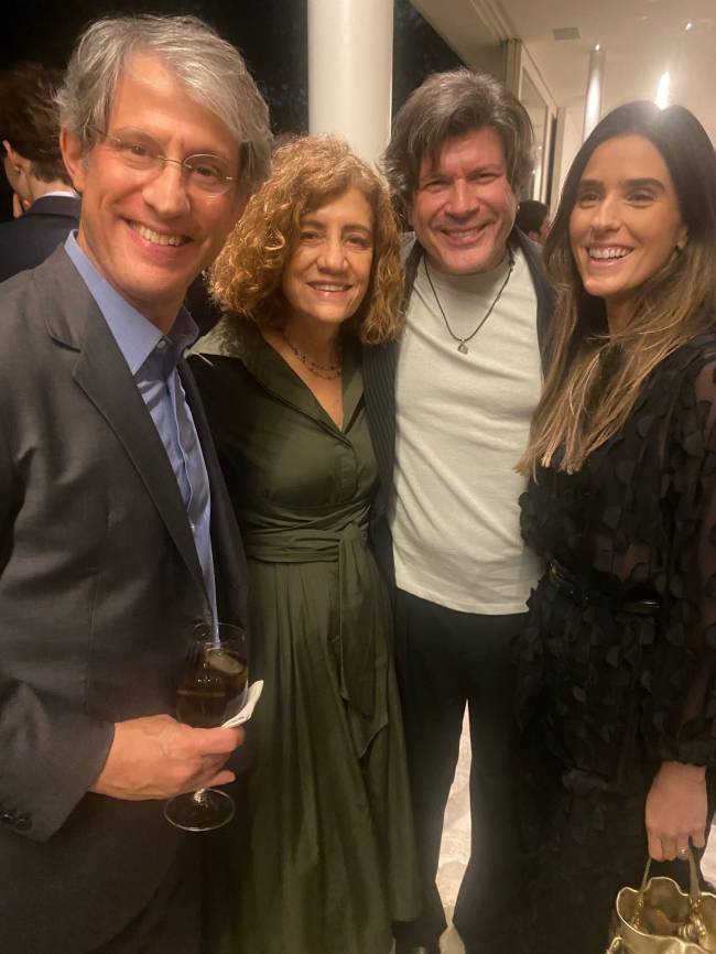 José Roberto Castro Neves, Miriam Leitão, Paulo Ricardo e Isabella Pinheiro