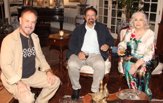 Joaquim de Carvalho, Florestan Fernandes Jr, e Hildegard Angel
