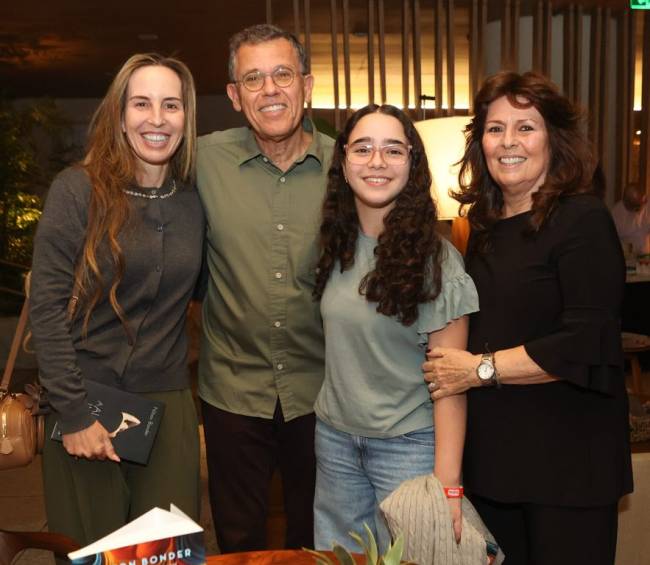 Julliana Jarczun, Nilton Bonder, Giovanna Jaczun e Rosane Jaczun