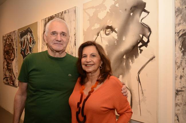 Marcio Atherino e Gilda Basbaum