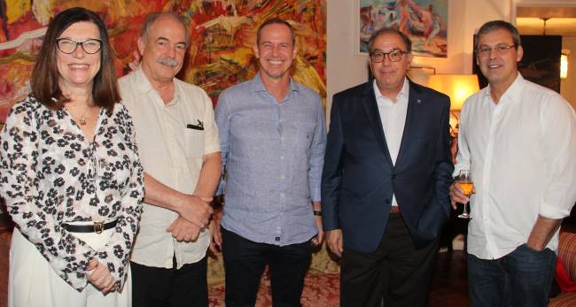 Magda Chambriard, Aloizio Mercadante, Ricardo Cappelli, José Velloso e Lindbergh Farias