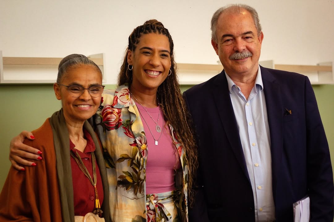 Marina Silva, Anielle Franco e Aloizio Mercadante