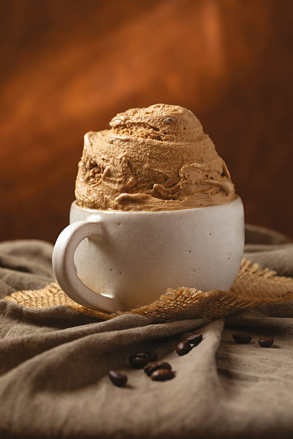 Sobremesas com café Sorvete de café da Mare Mare