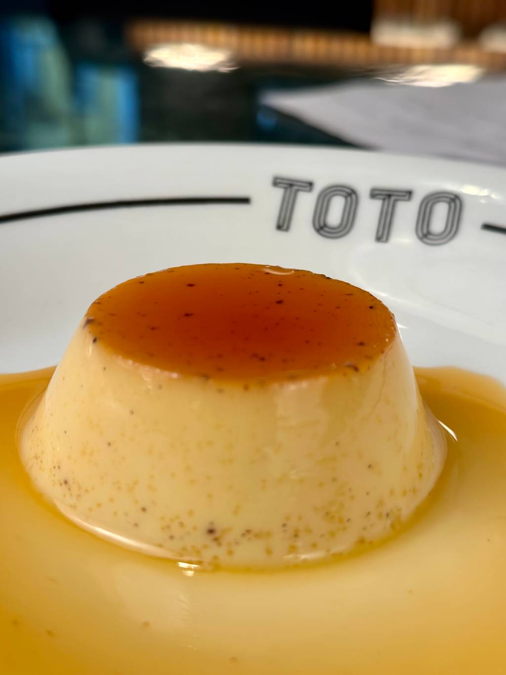 Pudim de leite do Toto Toto tem pudim de leite clássico