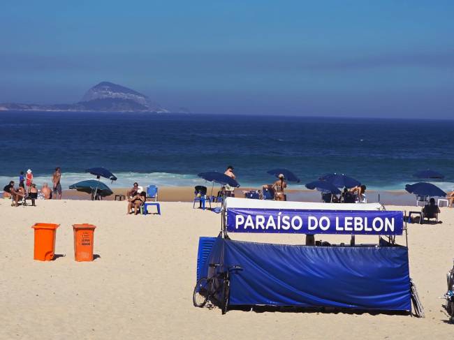 Paraíso do Leblon, de Leandro, há 23 anos na praia