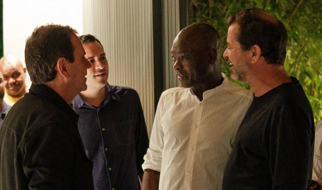 Os Eduardo Paes e Cavaliere, Francis Kéré e Miguel Pinto Guimarães