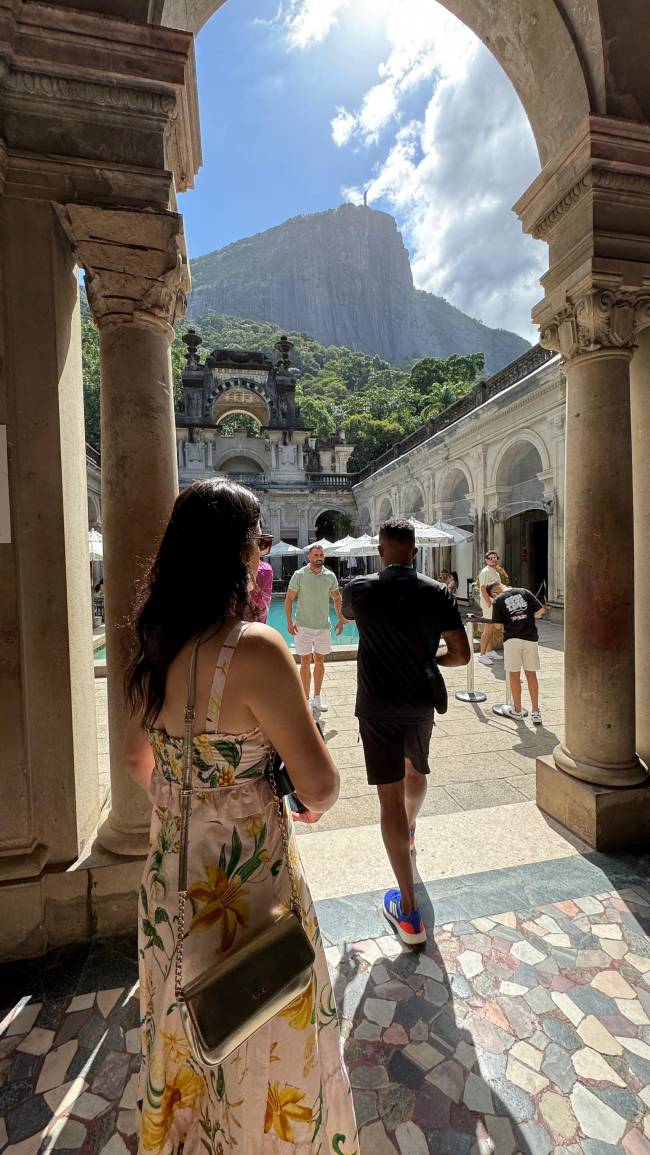 Parque Lage sempre concorrido para as selfies