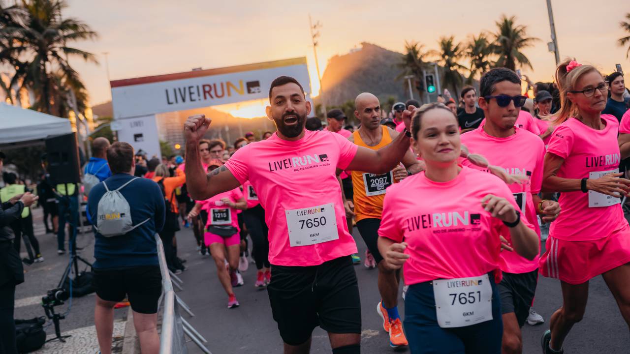 Live! Run XP Rio irá reunir 4 mil corredores em corridas de 5km e 10km pela Avenida Atlântica, em Copacabana, no domingo (25)