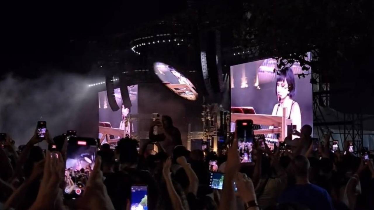 Ensaio da Lady Gaga em Copacabana