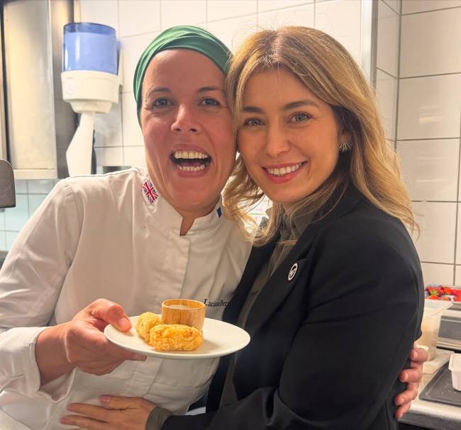 A chef Luciana Berry e a sommelière Marina Giubert