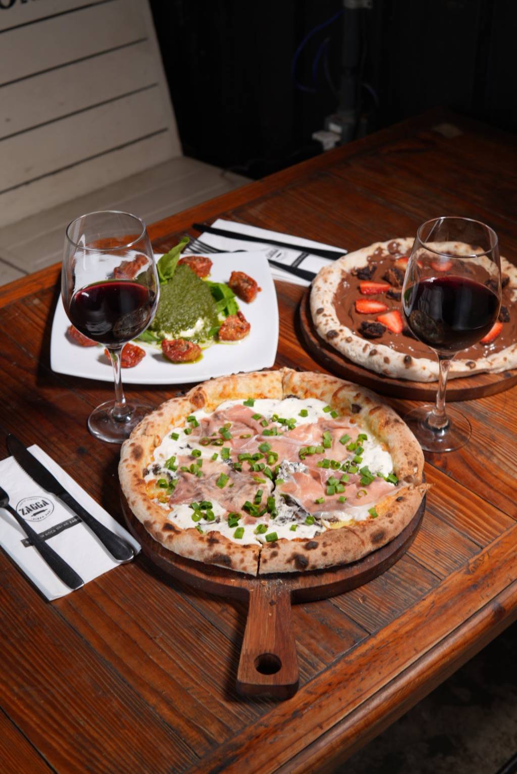 zagga pizza Zagga: da entrada à sobremesa e uma garrafa de vinho