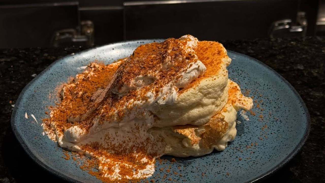 Panqueca de tiramisu da Kumo Pancakes