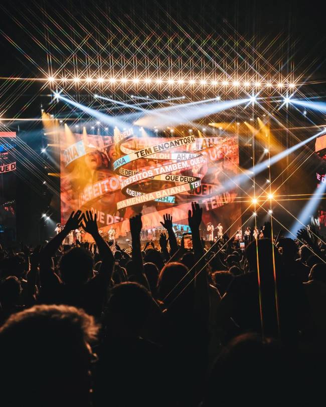 O palco