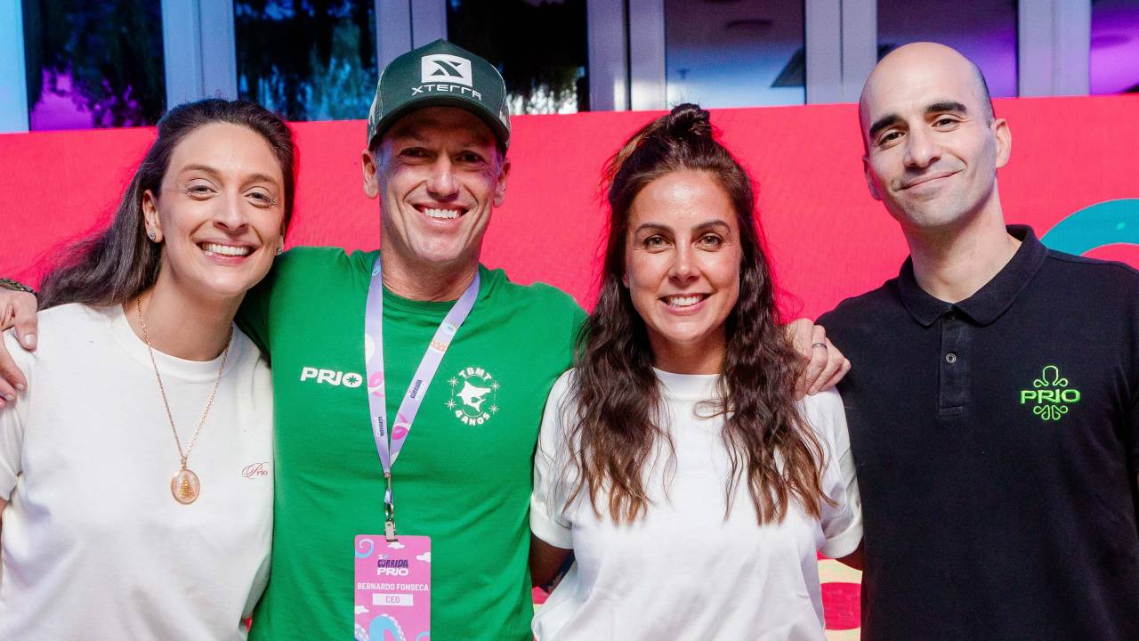 Anna Luiza Medrado, especialista em Projetos Incentivados e Patrocínios da Prio; Bernardo Fonseca, CEO da X3m; Carol Barcellos, embaixadora de Saúde e Bem-Estar da Prio; e Nelson Queiroz Tanure, Presidente do Conselho da Prio