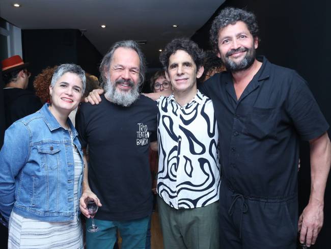 Marcela Monteiro, Julio Adrião, Francisco Sánchez e Sidnei Pereira