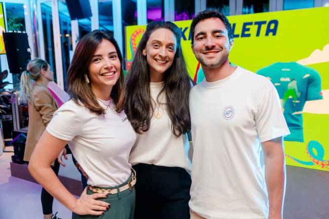 Camila Daher, Ana Luiza Medrado e João Victor Roberto