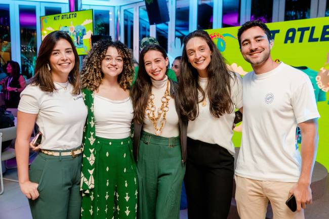 Camila Daher, Giulia, Erika Scheiner, Ana Luiza Medrado e João Victor Roberto