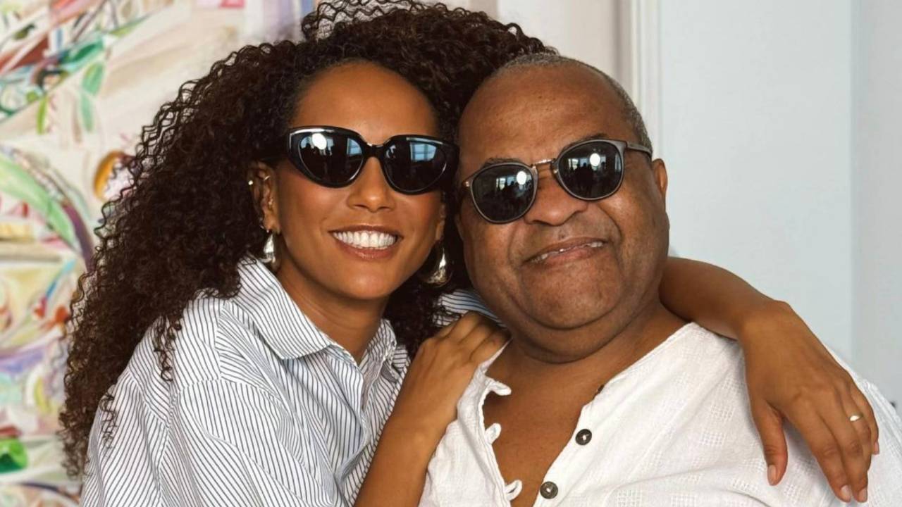 Em família: Taís Araujo e Tio Silvinho, que prepara marmitas de frutas para a atriz