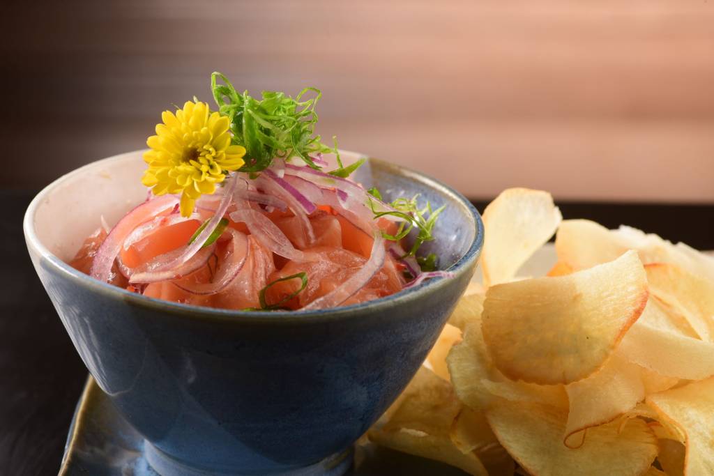 Ceviche de Salmão_Daniel Chiacos (1) Ceviche de salmão do Peixoto Sushi