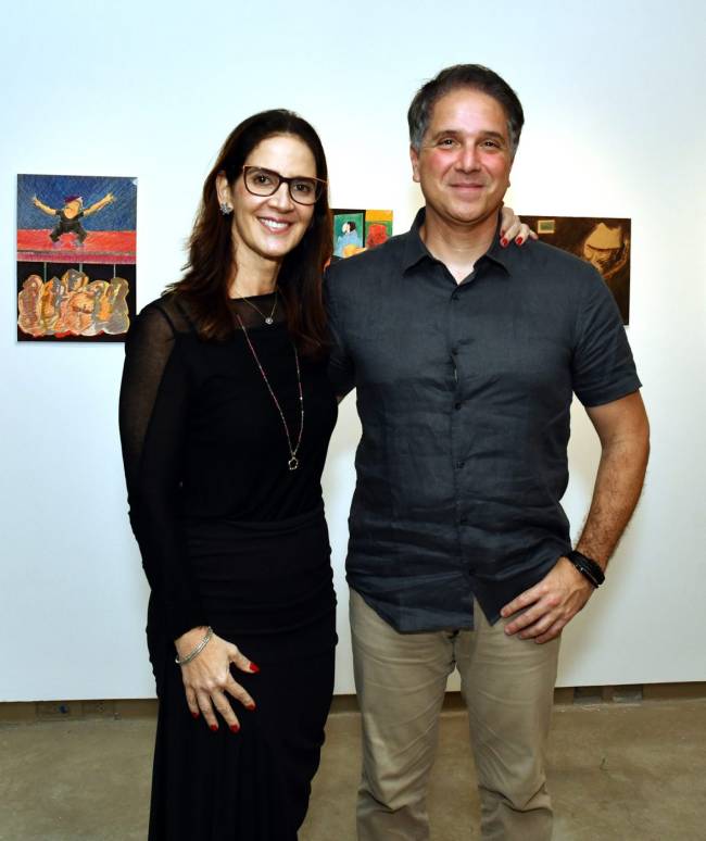 DSC_5559 O casal Vanessa Lorena e Daniel Rzezinski - Exposição CILDO MEIRELES - JUNHO 2025 - CG