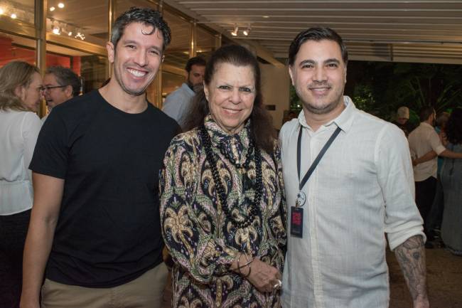Davi de Carvalho, Vanda Klabin e Rodrigo Andrade
