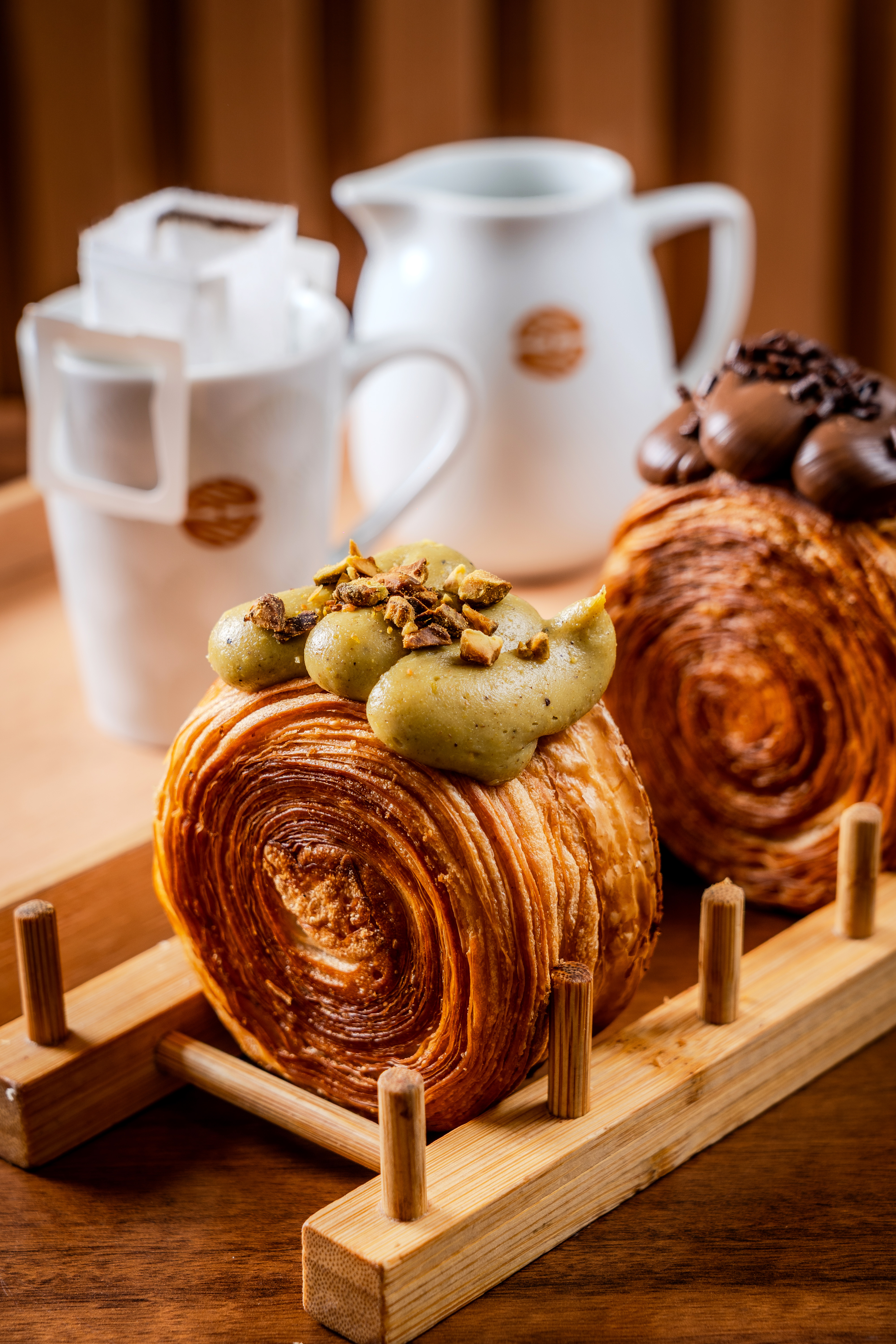 Doc Bakery tem artigos de viennoiserie como o suprême de pistache