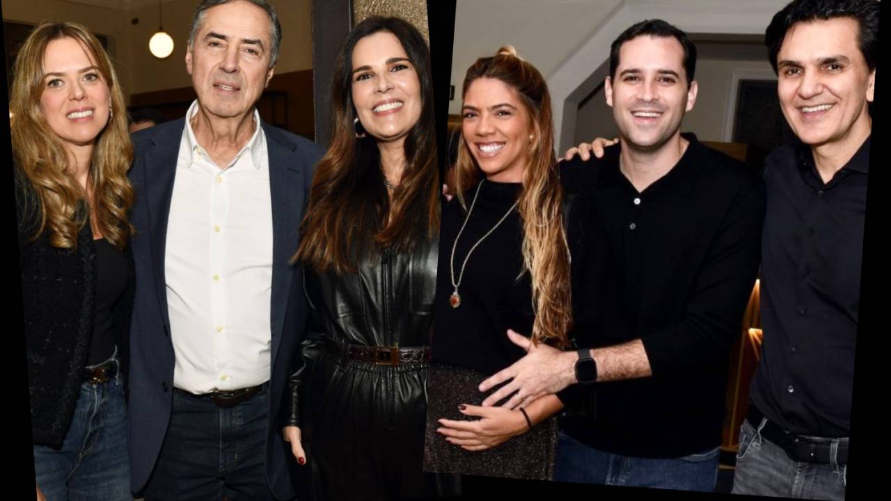 Rita Nolasco, Luís Roberto Barroso e Claudia Romano; Victoria Henriques, Eduardo Cavaliere e Gabriel Chalita