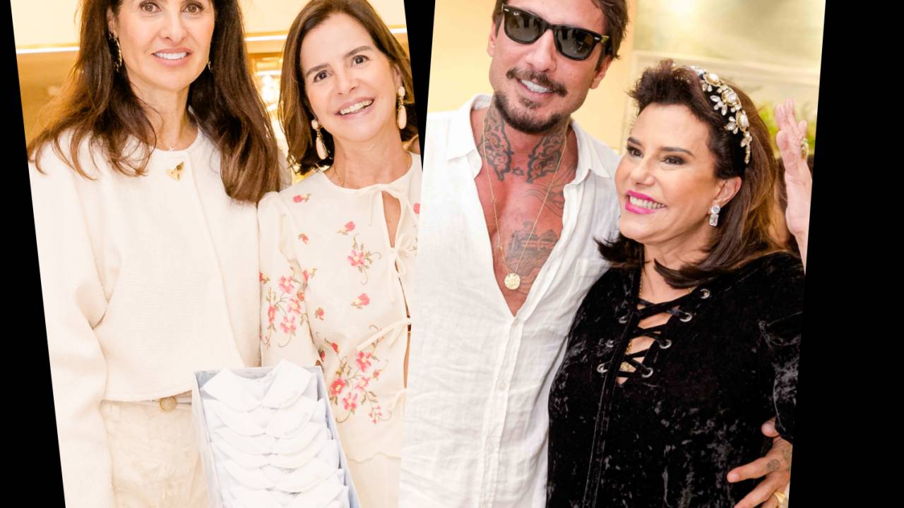 Maria Pia Marcondes Ferraz e Patricia Zacharias. Baby Bordoni e Narcisa Tamborindeguy