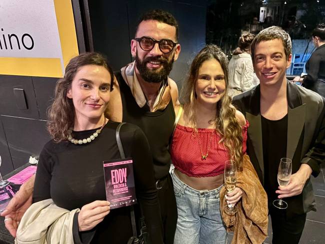 Igor com Priscila Sztejnman, Aline Fanju e Marcelo Grabowsky