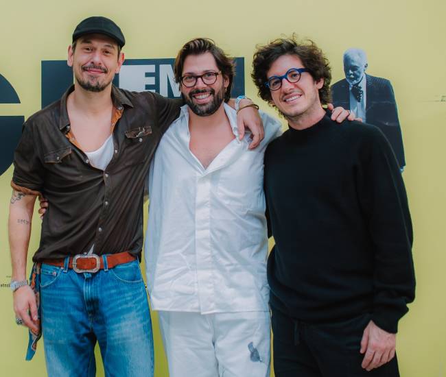 João Vicente de Castro, Thomaz Azulay e Matheus Senra
