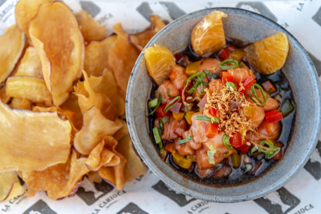 La Carioca ceviche de salmão