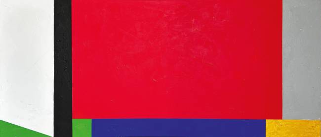 OBRA 3_S Título_2025_Acrílica sobre tela_90 x 210 cm.jpg Todo vapor: artista completa cem anos em atividade