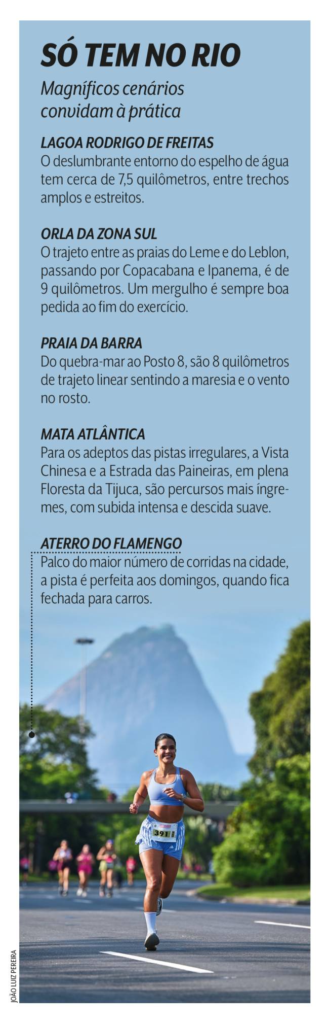 Pé no chão: os melhores locais da Cidade Maravilhosa para correr