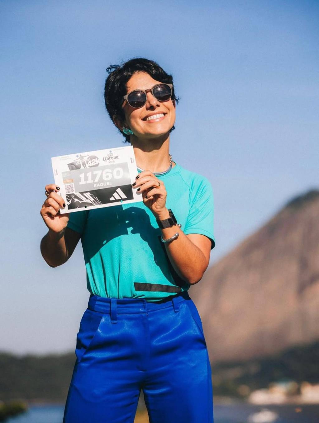 Raquel Castanharo e seu número para correr a Maratona do Rio: ela escolheu a cidade para estrear nos 42k Raquel Castanharo e seu número para correr a Maratona do Rio: ela escolheu a cidade para estrear nos 42k