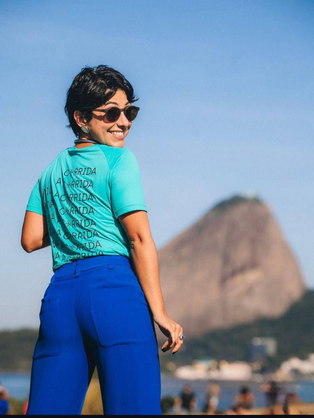 Raquel Castanharo às vésperas de sua primeira maratona, no Rio Raquel Castanharo às vésperas de sua primeira maratona, no Rio