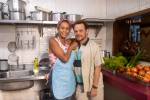 Na cozinha: na trama de Manuela Dias, Raquel (Taís Araujo) e Poliana (Matheus Nachtergaele) comandam restaurante de sucesso