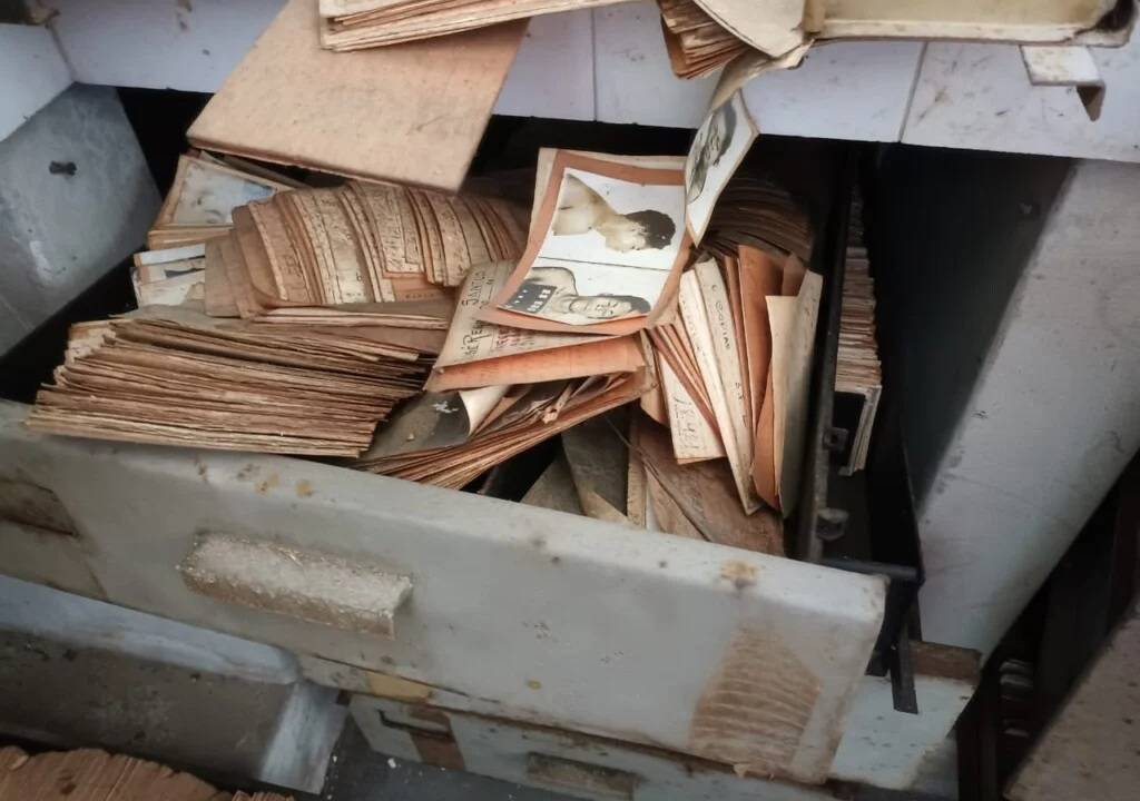 Arquivos de presos encontrados no DOPS, no Rio