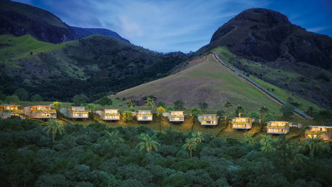 Fazenda Marambaia: arquiteto Thiago Bernardes imprime traço sofisticado na planta de dez casas