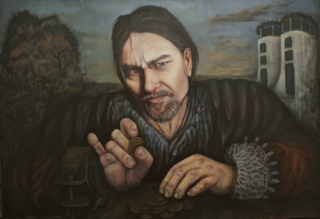 Artista russo faz pintura de pessoas ao vivo em Ipanema