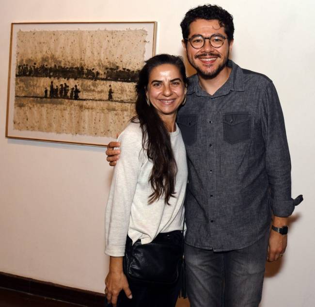 DSC_0646 Fernanda Sattamini e o curador Shannon Botelho - O TEMPO DAS COISAS VIVAS - JULHO 2025 - CG