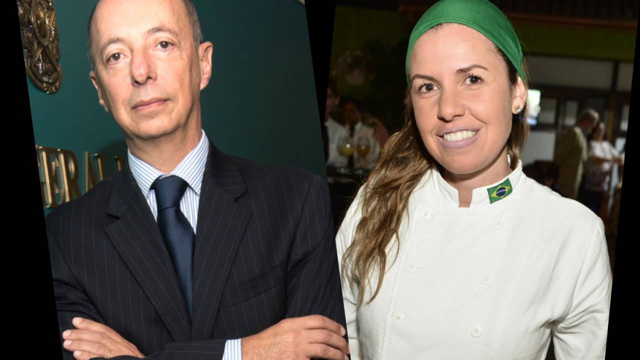Adalnio Ganem, embaixador do BR em NY, convidou a chef Morena Leite para fazer o jantar no Lotos Club