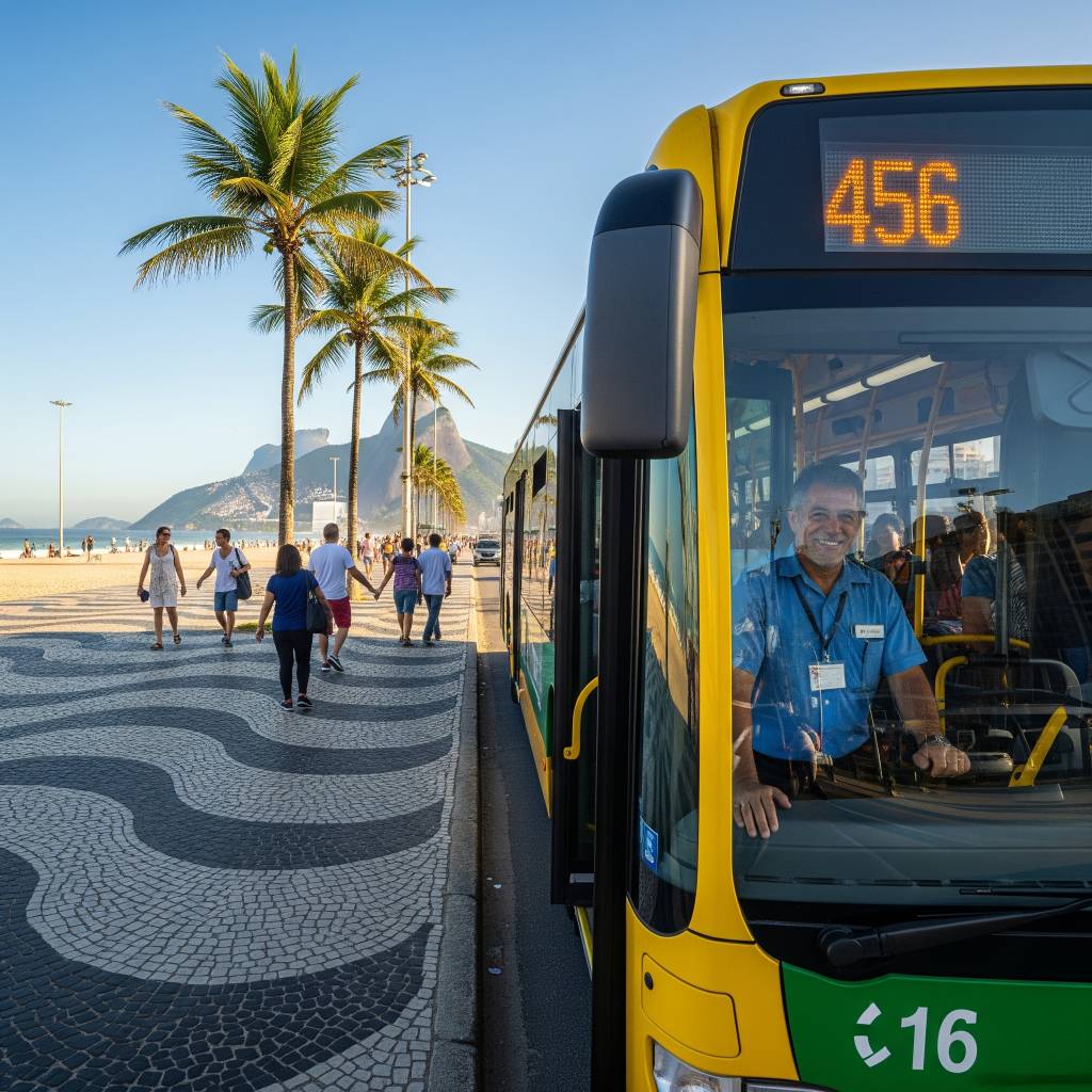 Ônibus com ponto final em Copa ganha apelido de “Cheiroso”