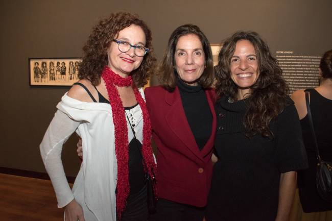 Mariana Lins com Elisa Byington e Maria Rita Villela